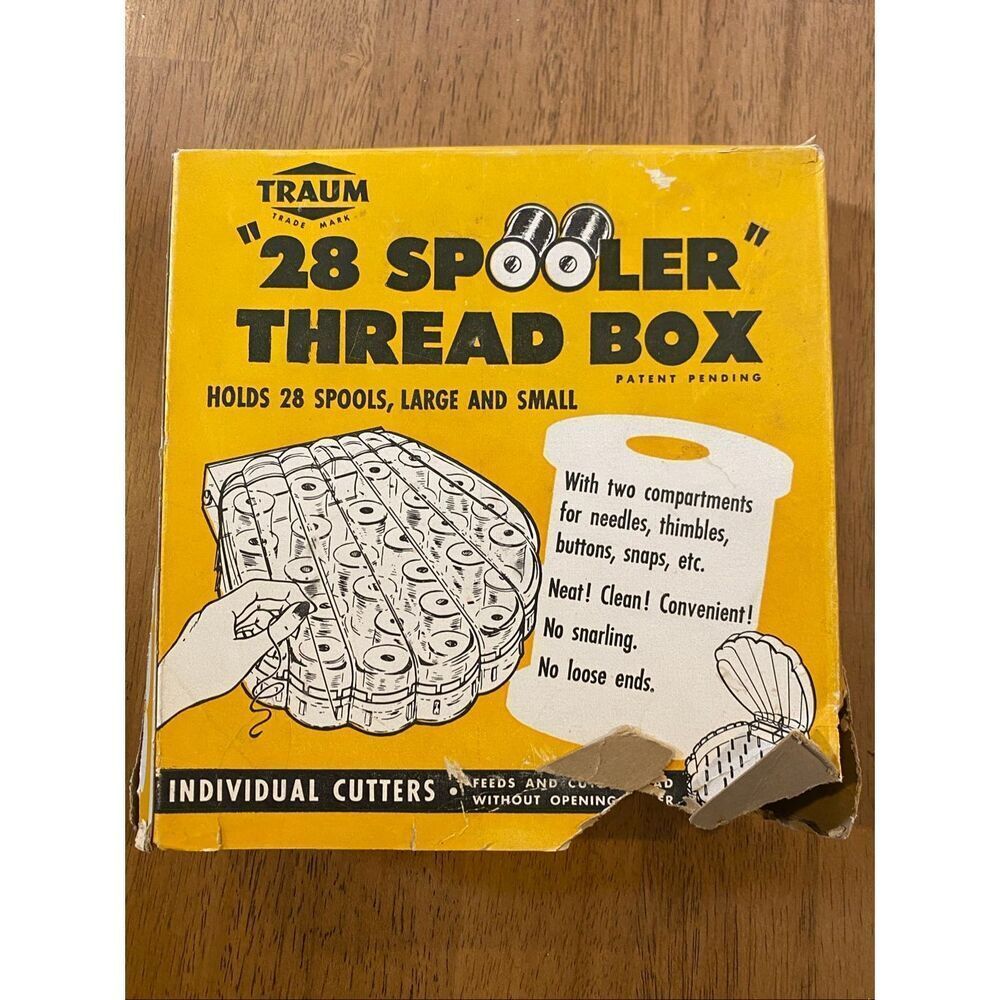 Vintage TRAUM #80 "28 Spooler" Thread Box